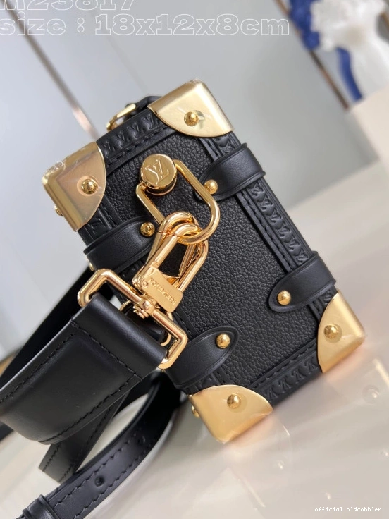 Official oldcobbler Side Trunk VUITTON LOUIS PM-18*12.5*8CM 0809